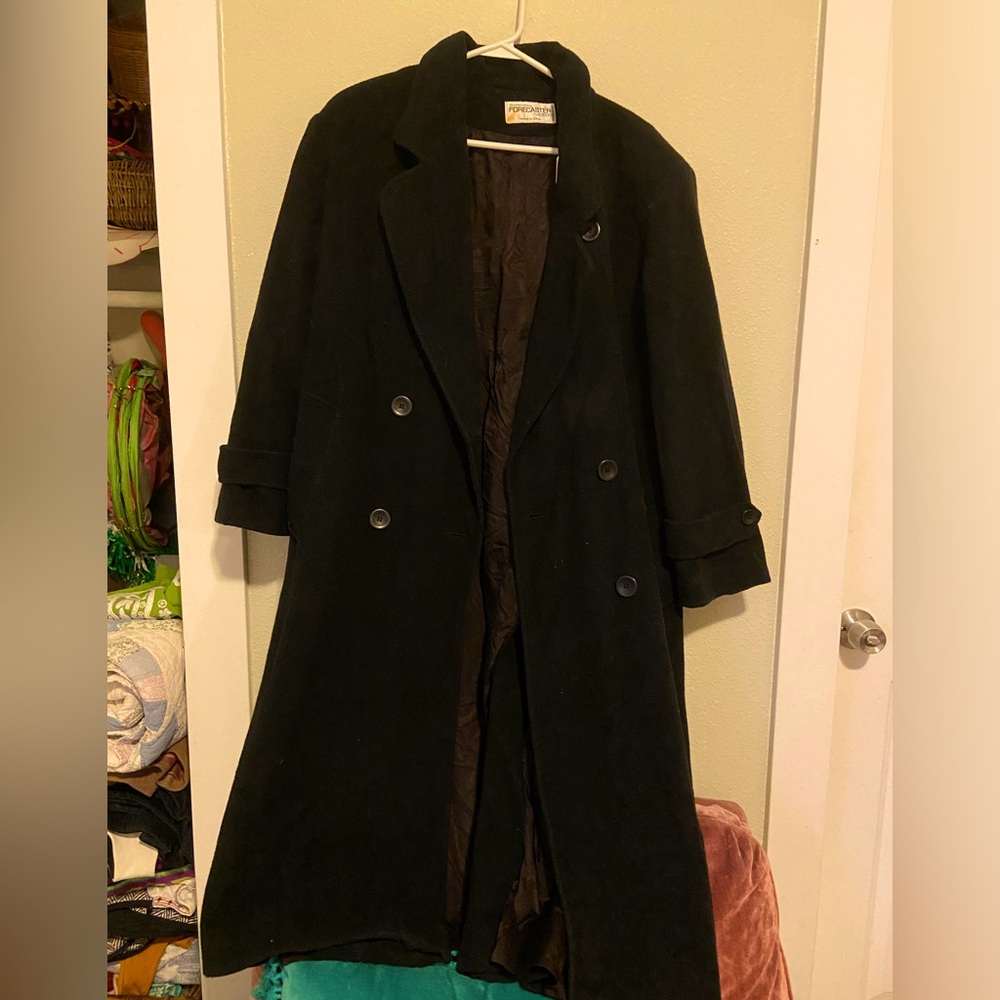Vintage Cashmere Wool Long Coat